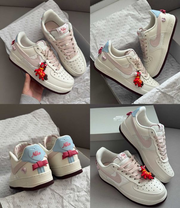 Женские кроссовки Nike Air Force 1 Low Valentine's Day 36-41 Хит Весны