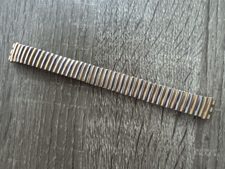 Złota bransoleta do zegarka swatch vintage