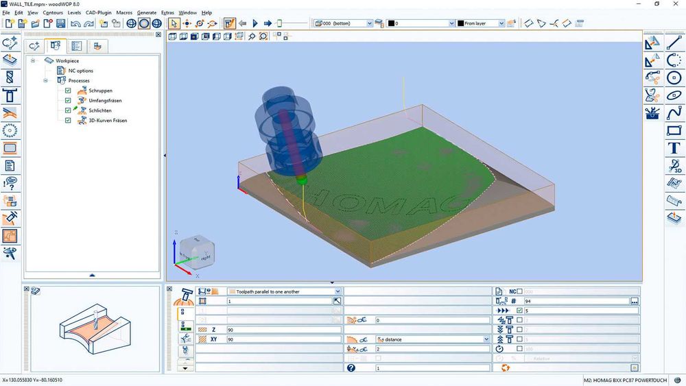 Serviço de Programação Woodwop CNC
