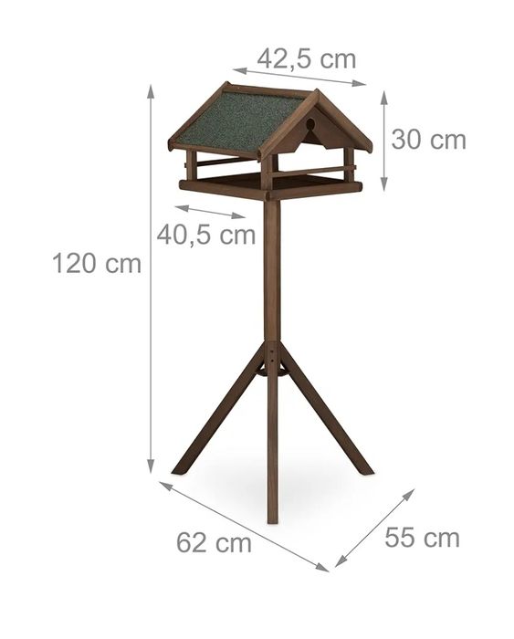 Relaxdays Karmnik dla ptaków ze stojakiem