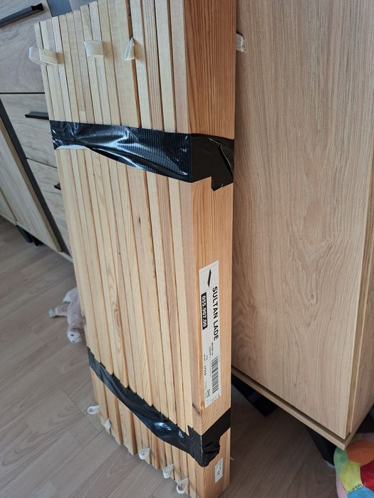 Łóżko Ikea Minnen czarne, rozsuwane, regulowane 3 długości