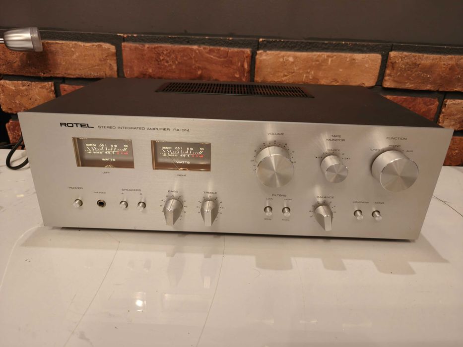 ROTEL RA-314 ! Rzadki wzmacniacz VINTAGE ! Wycieraczki
