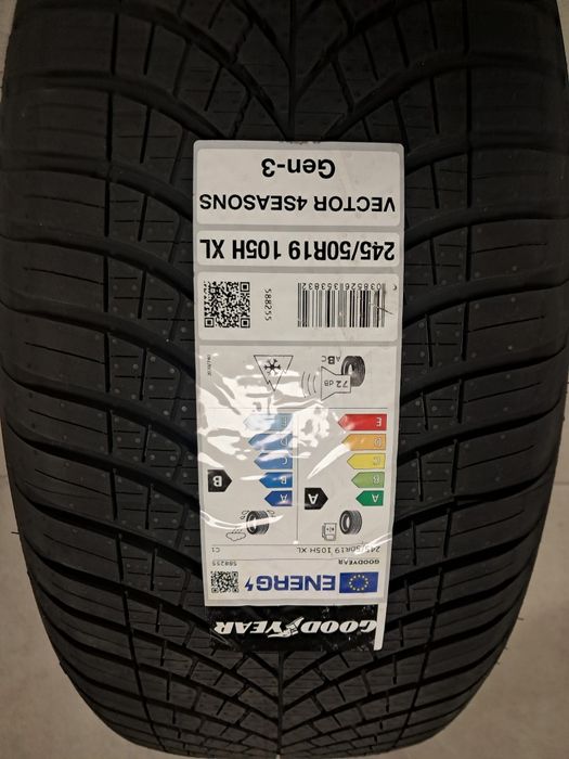 Nowe Opony Wielosezonowe Goodyear Vector 4Seasons Gen-3 245/50R19 105H