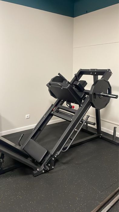 Leg press com pesos livres