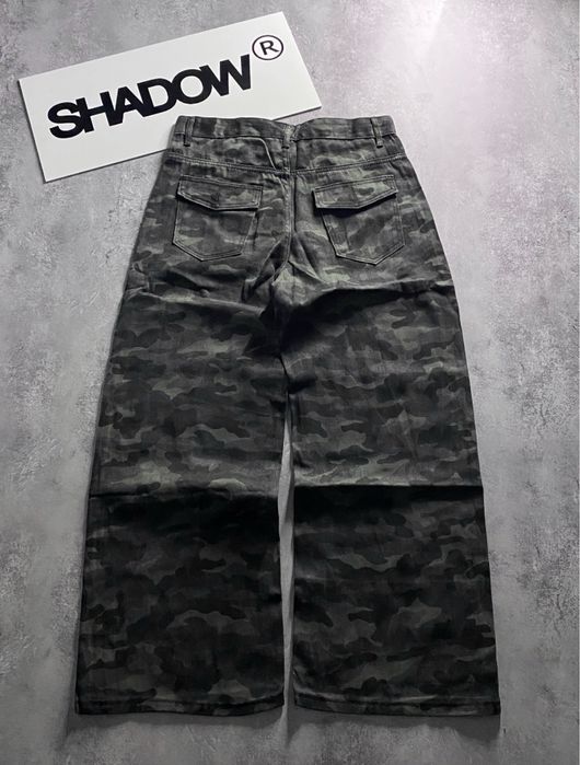 Baggy jeans Army | Камуфляжні широкі джинси sk8 y2k opium type rap ск8