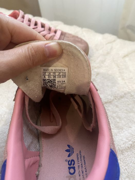 Кеди adidas gazelle 36 розмір pink blue