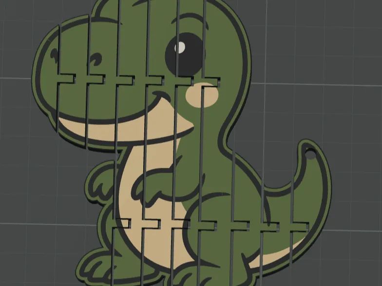 T-Rex Flexível Adorável