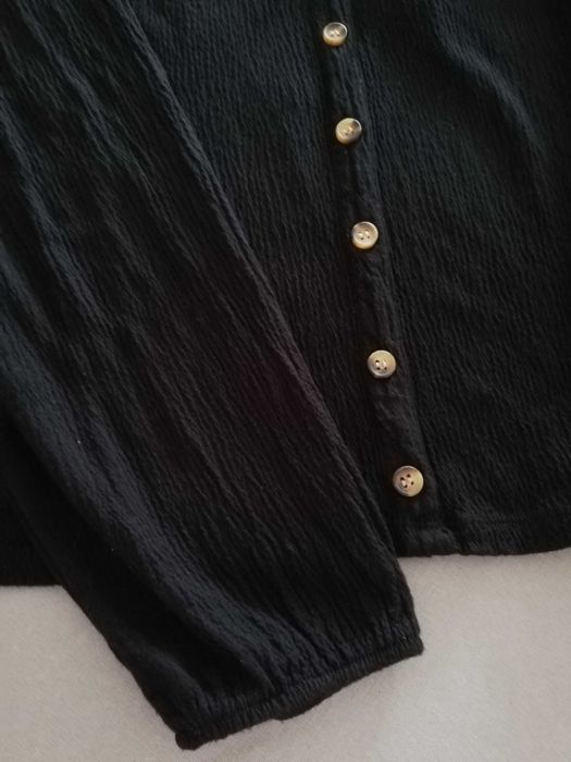 Camisola Manga Comprida Preta Bershka