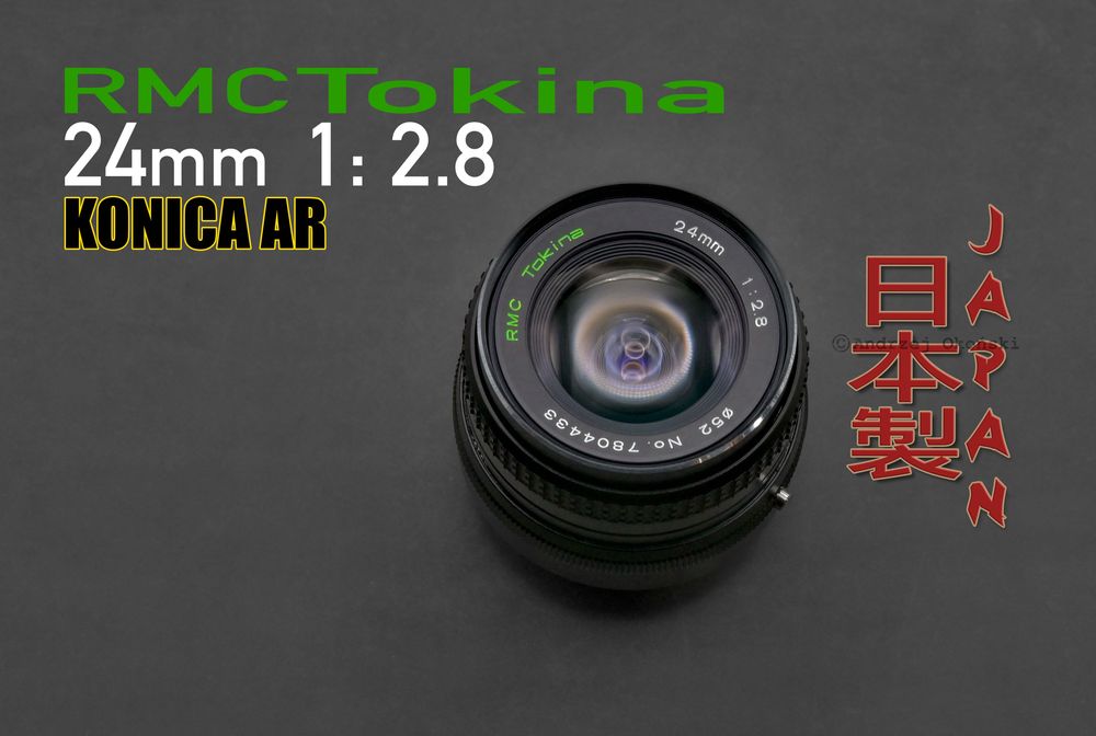 Vintage-Retro obiektyw 24mm 2.8 RMC Tokina KONICA AR. K/AR