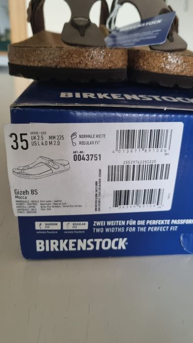 Klapki Birkenstock r.35