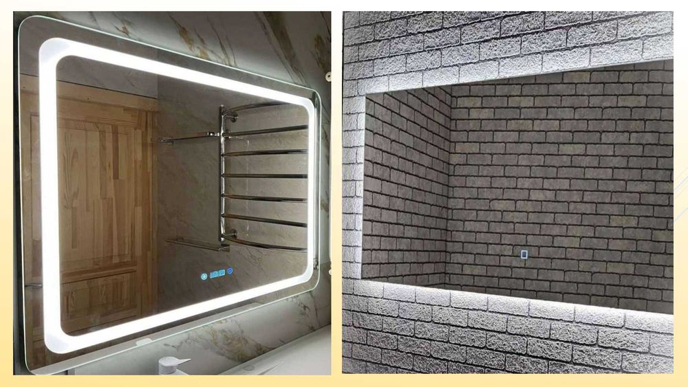 Led Дзеркало з підсвіткою в рамці зеркало с подсветкой в рамке в ванну