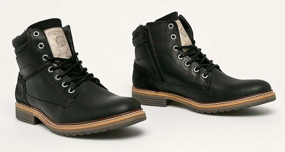 Кожаные ботинки Bullboxer 44 Black