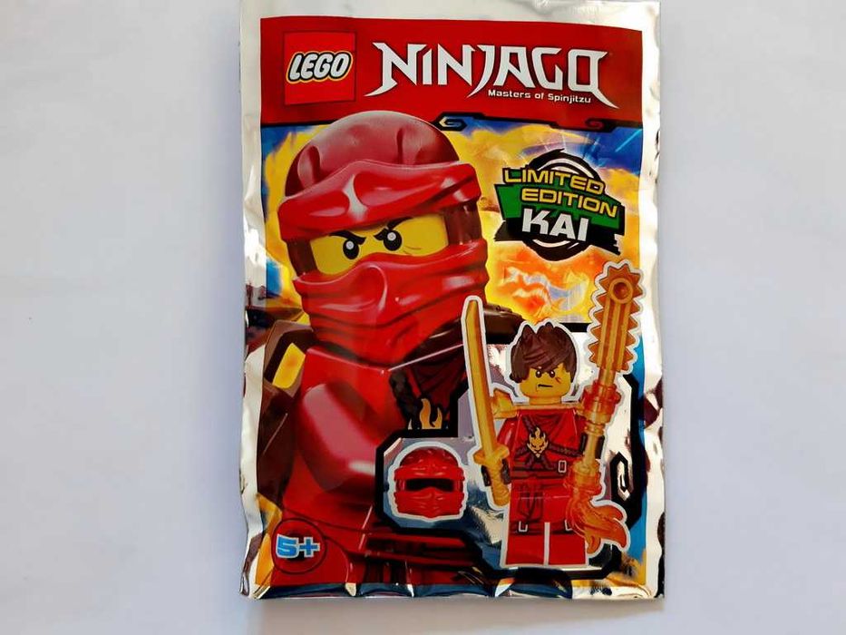 Lego Ninjago Masters of Spinjitzu 5 Foil Packs 2016 e 2017 selados