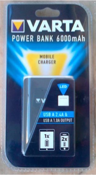 Carregador Power Bank 6000m Ah (NOVO)