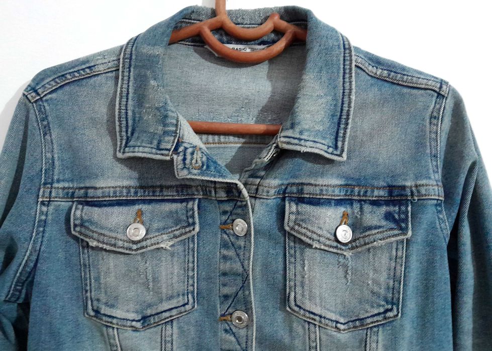 Blusão de ganga para senhora Zara Tam M