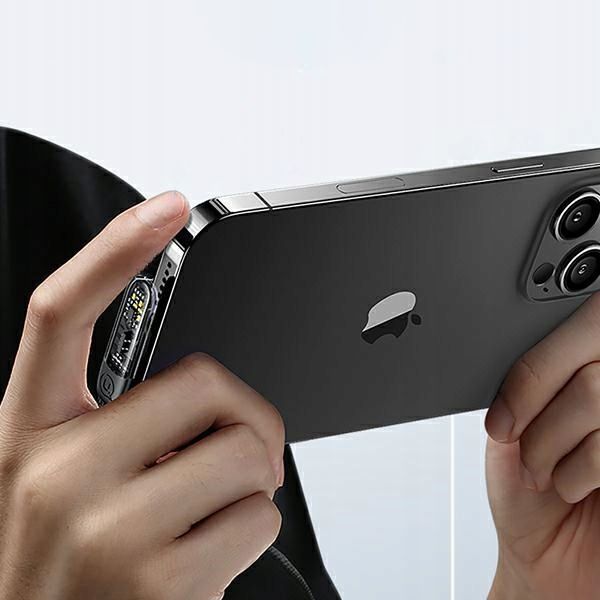 Kabel kątowy USB do Lightning iPhone USAMS 20W PD 1.2m płaski oplot