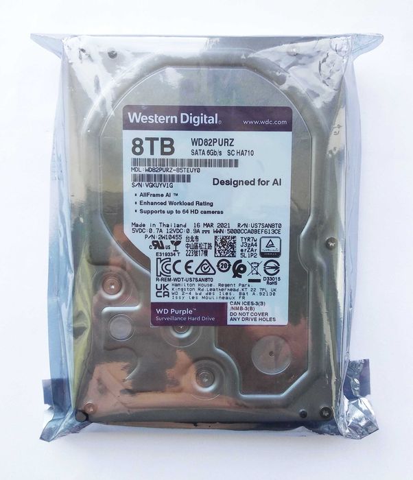 Western 引き締まっ Digital WD8001PURP 8TB HDD 中古 Western 引き締まっ Digital WD8001PURP 8TB HDD 中古