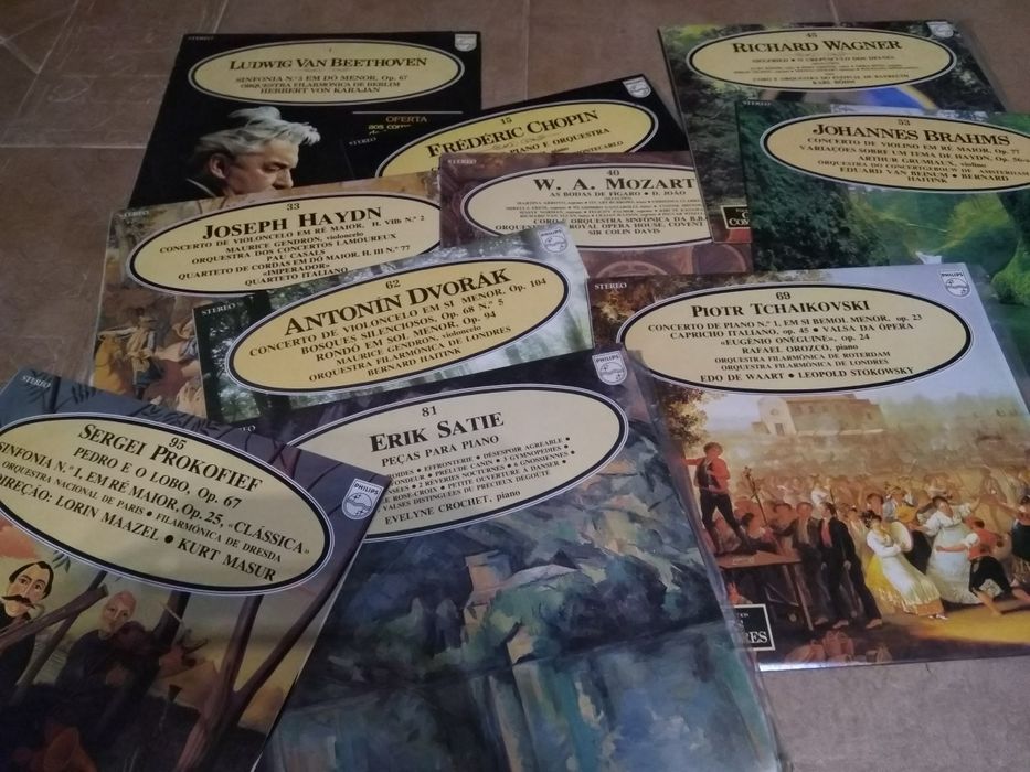 Enciclopédia Salvat - Grandes Compositores (discos de vinil)