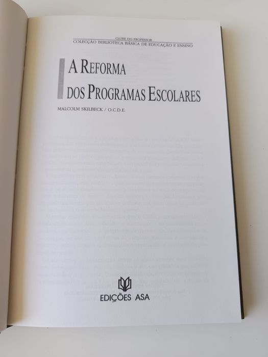 A reforma dos programas escolar