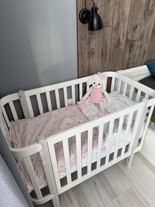 Ліжечко дитяче Veres Monaco, +маятник, +коліщатка, +матрац