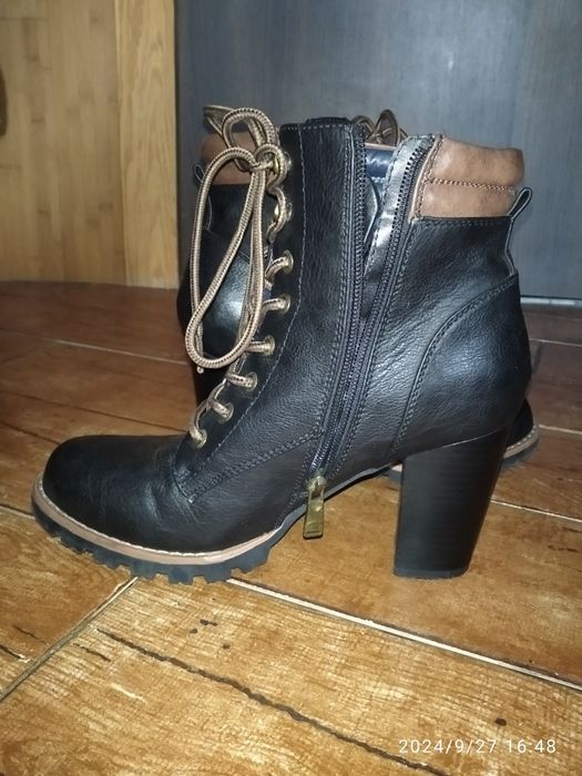 Czarne botki Tom Tailor rozmiar 40