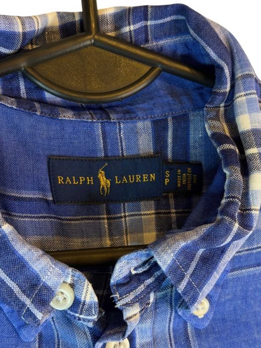 Koszula Ralph Lauren niebieska z logiem S