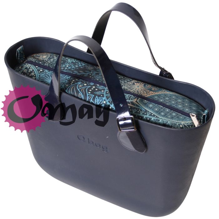 Granatowy organizer do OBAG STANDARD orient Morski 2 kieszenie OMAY