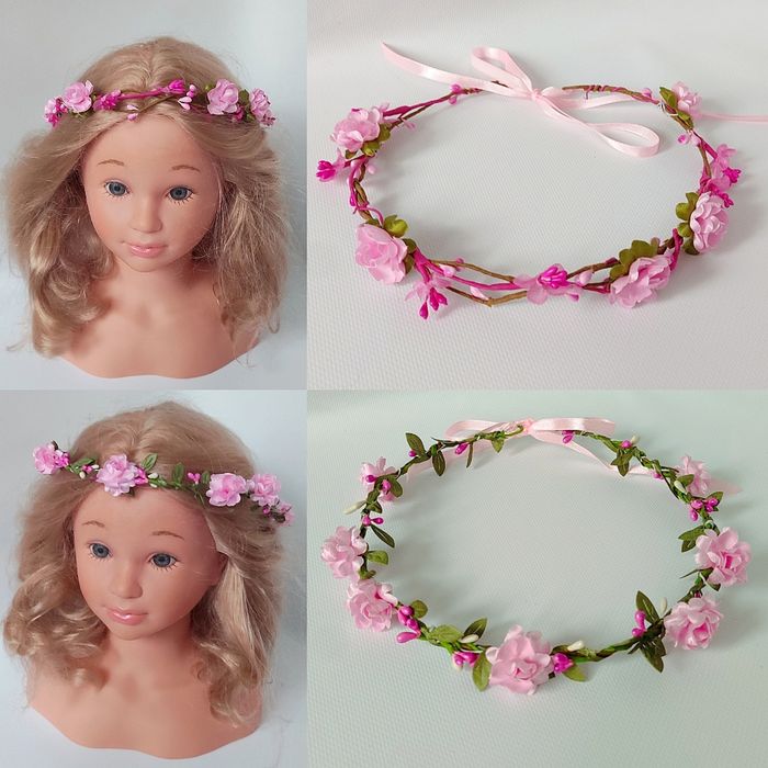 Весняний обруч, весняний віночок, обруч з квітами, святковий обруч