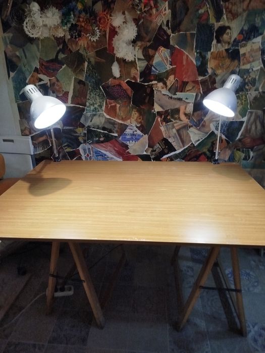 Bancada de trabalho desmontável.