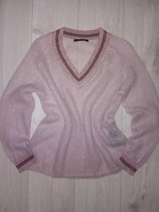 Мохеровый джемпер паутинка Luisa Cerano шерсть мохер