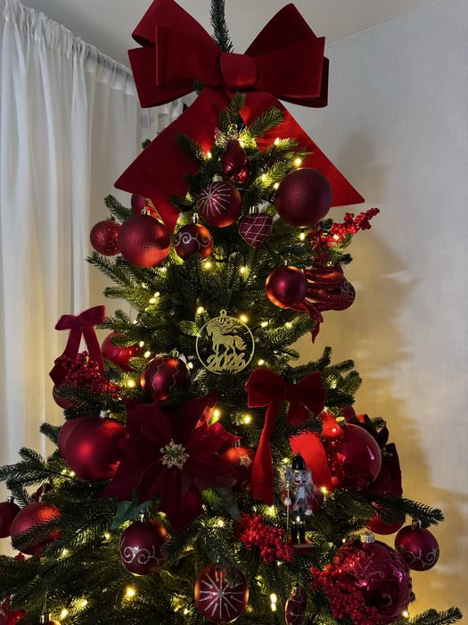 Новорічний декор -  прикраса на ялинку - «Вогняний золотий кінь 2026»