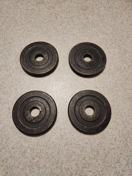 Obciążenia do sztangi 4x1,2,5 kg - Międzyrzecz