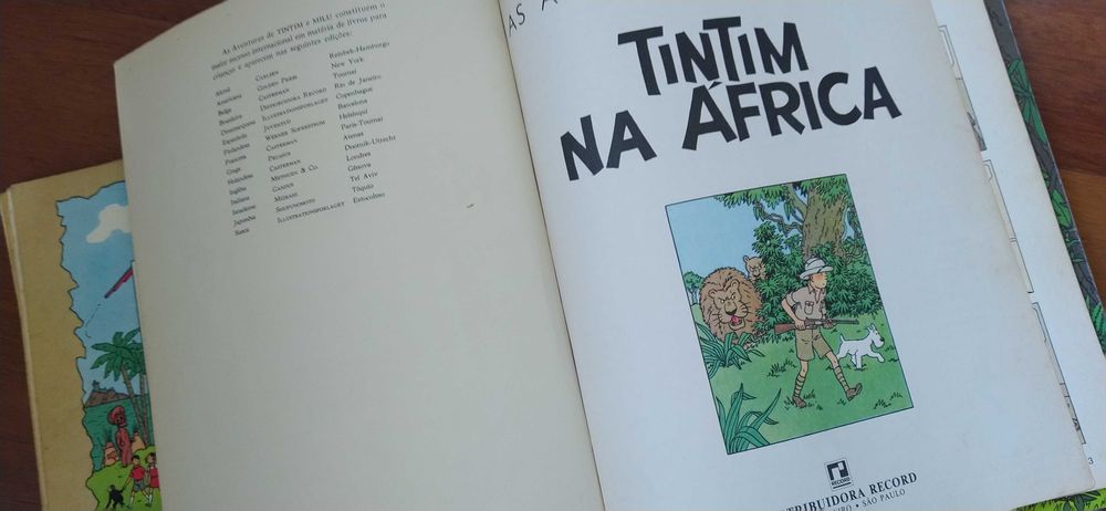 Livro Tintim na África