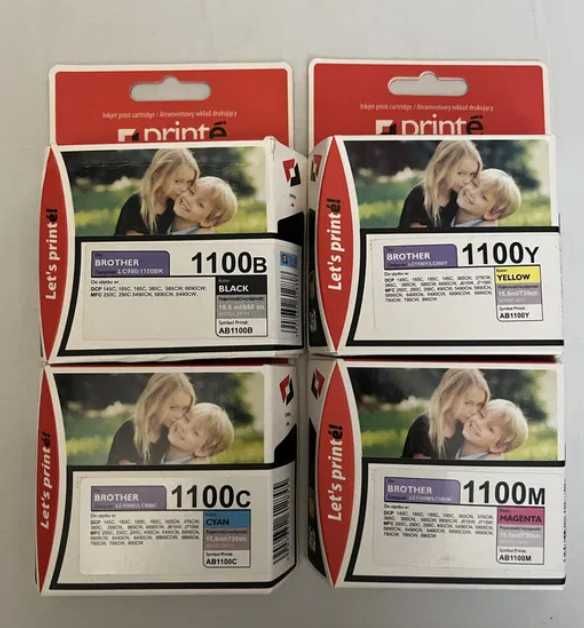 Komplet tuszów Brother LC1100 Black, Cyan, Yellow, Magenta