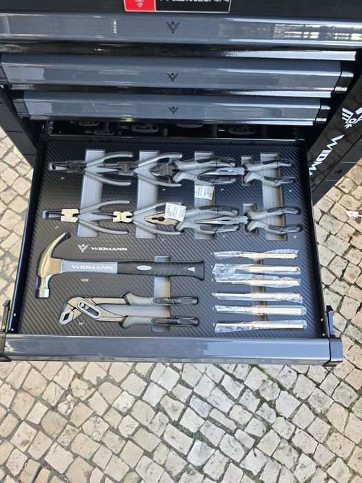 Carrinho de ferramenta de 7 gavetas completas