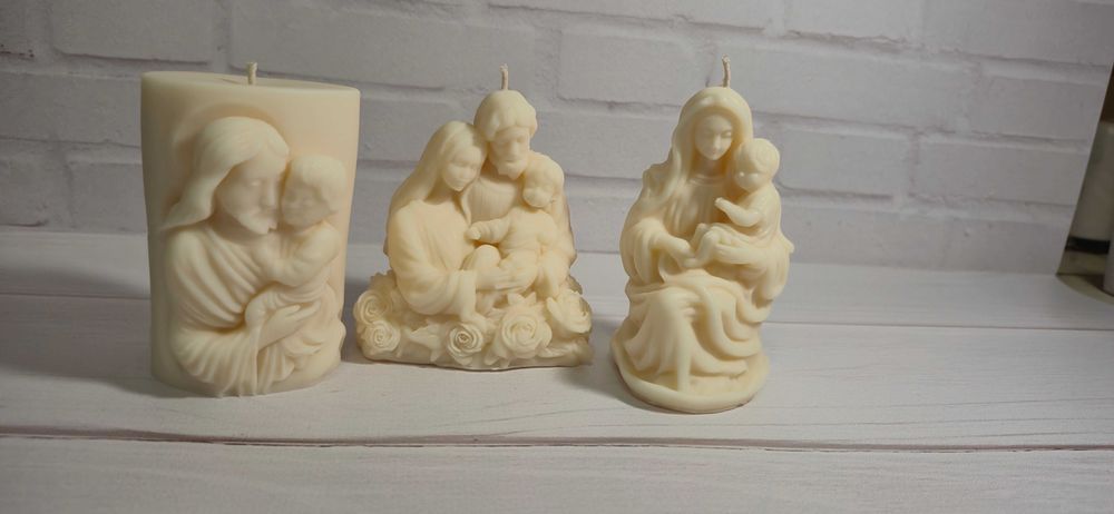 Різдвяні свічки з соєвого воску