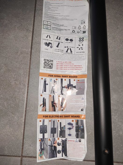 Statyw do wieszania tablic