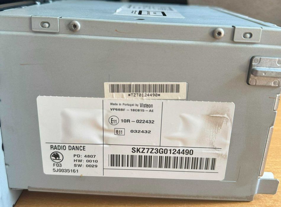 Skoda Fabia II Roomster Radio CD Dance