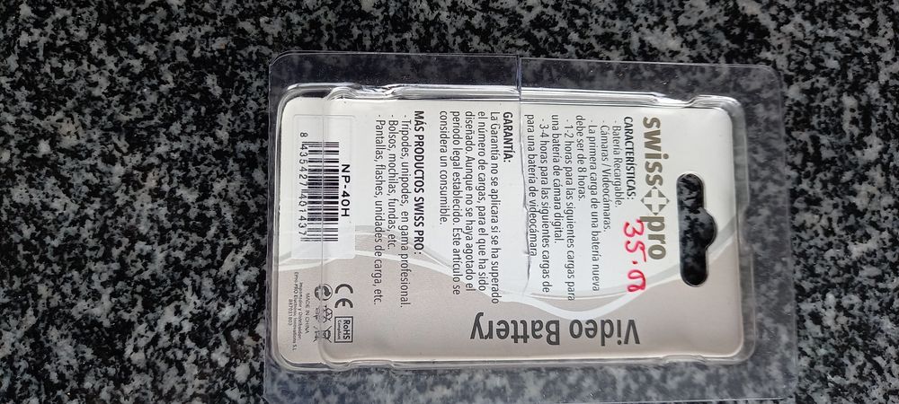 Bateria NP-40H para câmera fotográfica