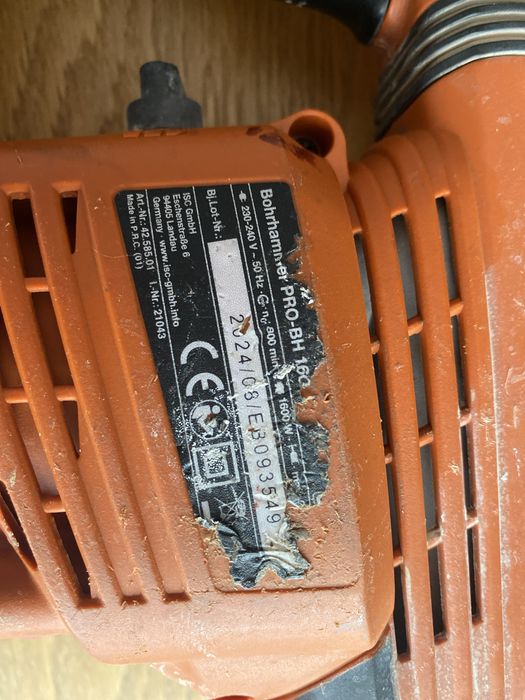 Młot udarowy SDS+ udarowo obrotowy młotowiertarka do kucia pik 1600W