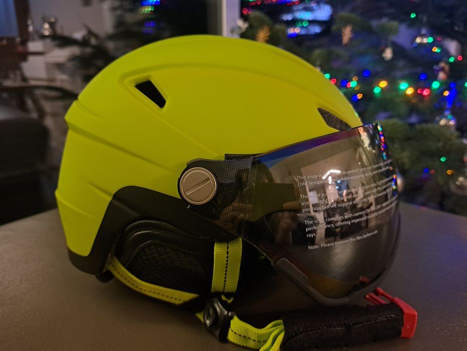 Nowy kask narciarski CMP z goglami przełbicą r. M 54-56