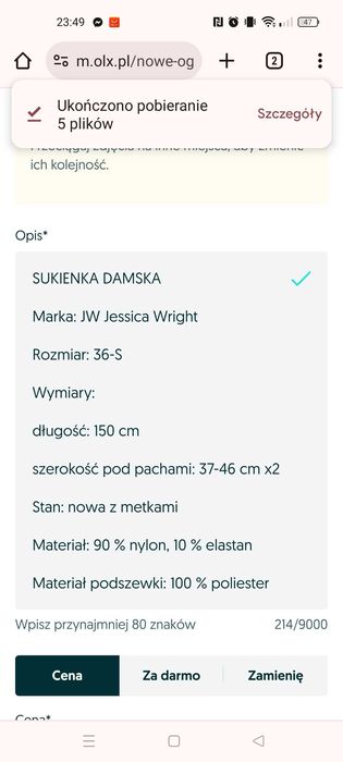 Nowa piękna sukienka maxi Jessica Wright hit S