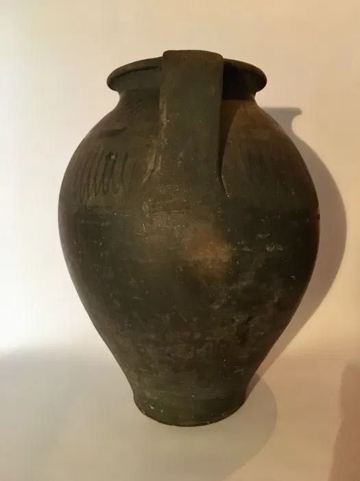 CÂNTARO - barro preto - Bisalhães ou Ribolhos - antigo - 37 x 27 cm/s