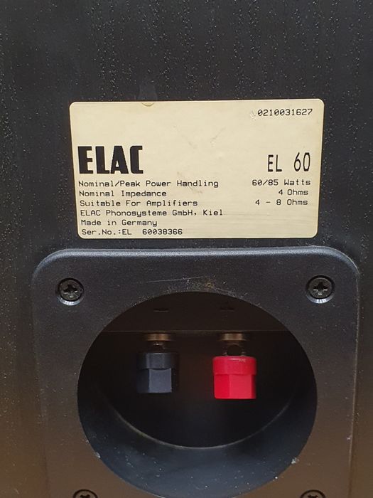 Elac EL 60 Niemieckie monitory kolumny 85W 4ohm