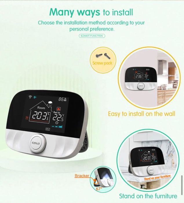 Програматор термостат Tuya WI-FI для газового і електричного котла