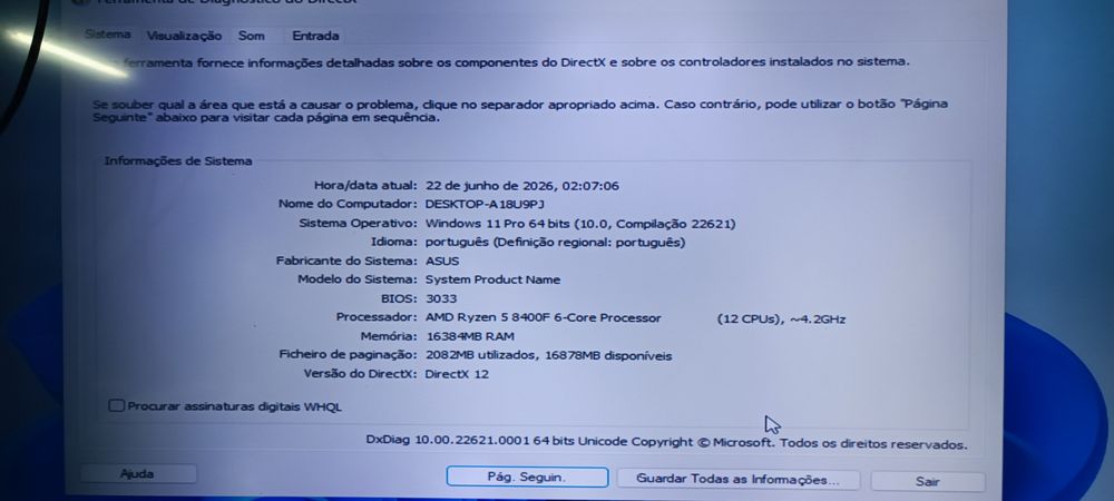 PC Gamer(só Torre) Ryzen 5 8400F + RTX 3070 Ti | DDR5 | 1TB NVMe | 850€ Negociáveis