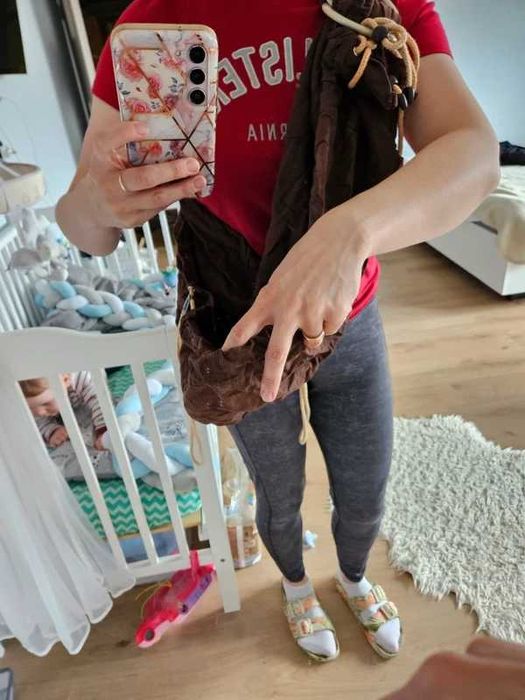 Chusta kółkowa do noszenia dzieci – Bebelulu – Stan bardzo dobry