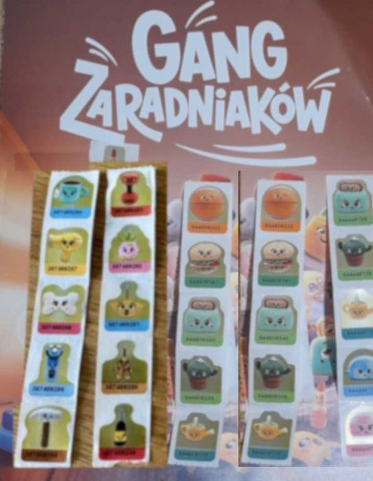 Naklejki Gang Zaradniaków 2 albumy (komplety) 110 szt.