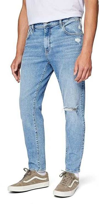 2704 Spodnie Męskie Jeansy Mavi Milan Slim Tapered Ripped Denim 32/29