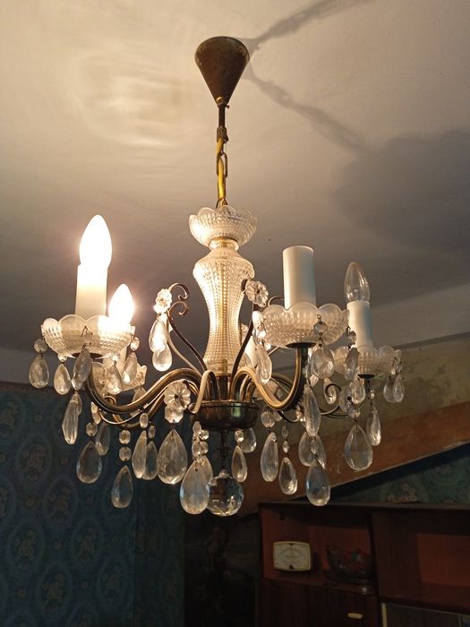 Люстра,хрустальная Богемия,люстры,Люстра,кришталева Чехословакія